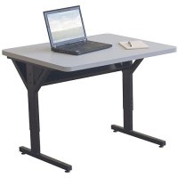 36 Inch Brawny Computer Table / Workstation - Gray 36 Inch Brawny Computer Table / Workstation - Gray
