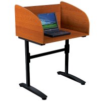 Black Cherry Lumina Carrel Computer Desk / Workstation Black Cherry Lumina Carrel Computer Desk / Workstation