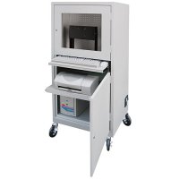 Flat Screen Secure Locking Mobile Computer Storage Workstation Flat Screen Secure Locking Mobile Computer Storage Workstation