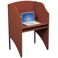 Study Floor Carrel Computer Desk / Workstation - Cherry Study Floor Carrel Computer Desk / Workstation - Cherry