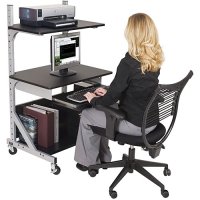 Alekto Home or Office Height Adjustable Computer Workstation Furniture Alekto Home or Office Height Adjustable Computer Workstation Furniture