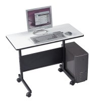 36 Inch LT Table Computer Desk / Workstation - Gray 36 Inch LT Table Computer Desk / Workstation - Gray