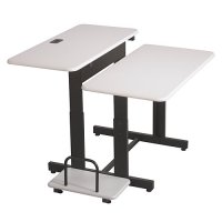 36 Inch Split Level Adjustable Computer Training Desk / Workstation 36 Inch Split Level Adjustable Computer Training Desk / Workstation