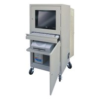 Secure Locking Mobile Computer Storage Workstation with Cam Lock Secure Locking Mobile Computer Storage Workstation with Cam Lock
