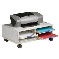Multi-Purpose Office Equipment Printer Stand with Wheels - Gray Multi-Purpose Office Equipment Printer Stand with Wheels - Gray