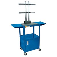 Colored Adjustable Flat Screen TV Stand with Drop Leaf Sides Colored Adjustable Flat Screen TV Stand with Drop Leaf Sides
