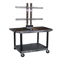 27 Inch 2 Shelf Movable Flat Screen TV Stand - LE27WTUD 27 Inch 2 Shelf Movable Flat Screen TV Stand - LE27WTUD