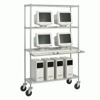 48 inch Adjustable Wire Shelf Computer Workstation 48 inch Adjustable Wire Shelf Computer Workstation