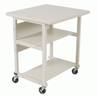 LBPR All-Purpose Compact Office Equipment / Printer Stand - White LBPR All-Purpose Compact Office Equipment / Printer Stand - White